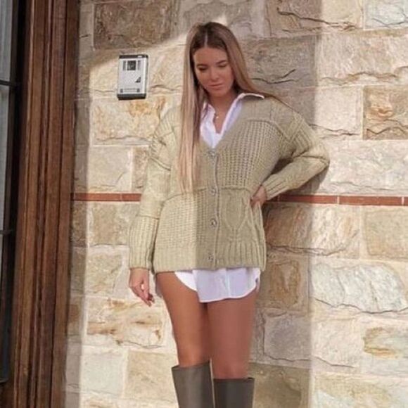 ✨ ZARA PATCHWORK KNIT CARDIGAN✨ - Picture 9 of 13